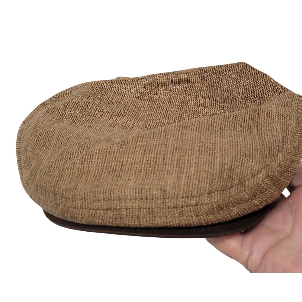 Ivy Flat Cap Hat  Cremieux Collection Mens Brown Textured Casual Or Semi-formal